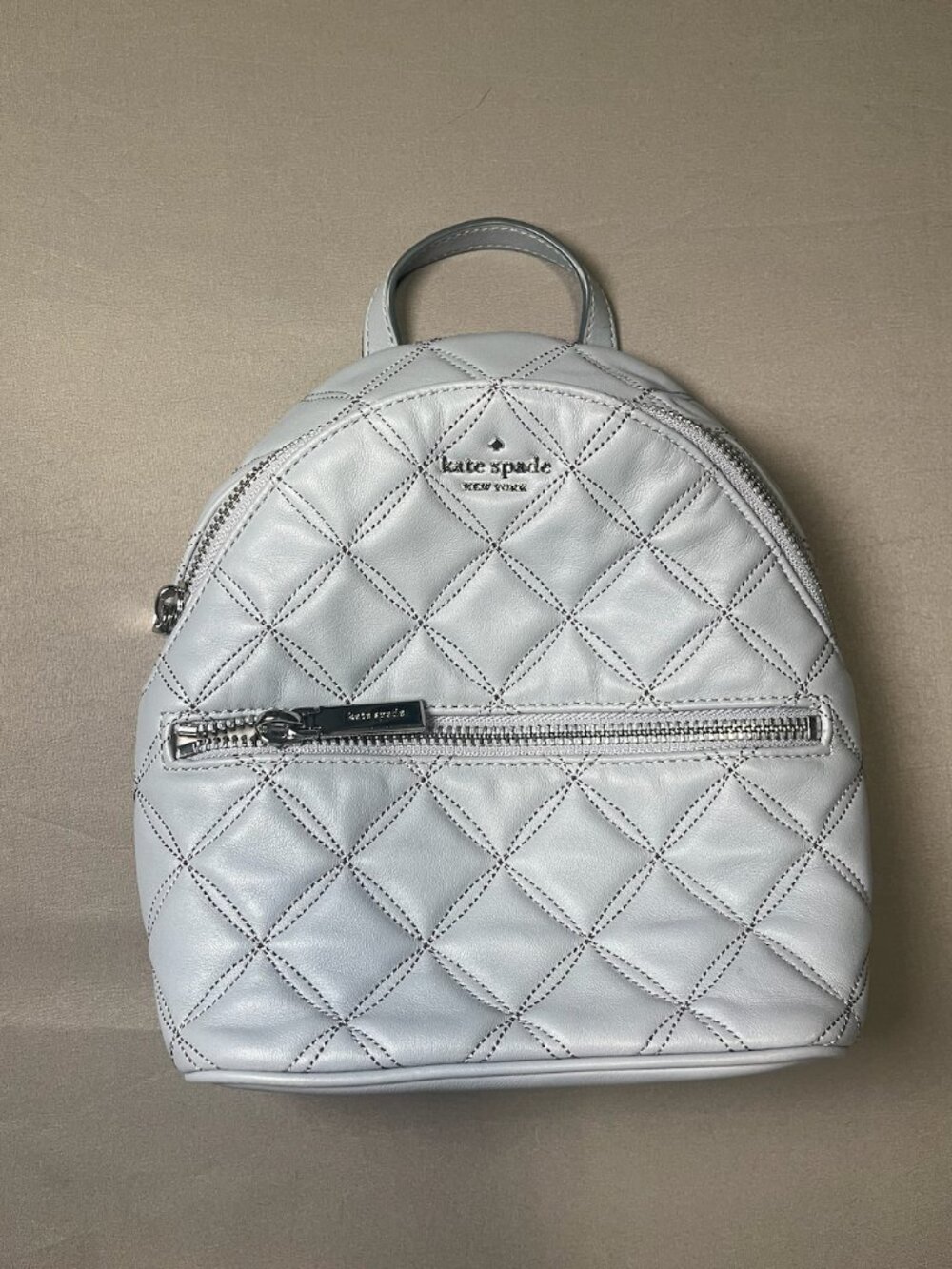 Kate Spade Mini Backpack (Gray/Light Blue Color) EXCELLENT CONDITION!